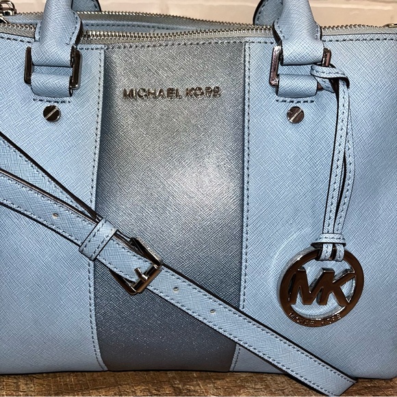 Michael Kors Sutton Powder Blue Satchel - Picture 7 of 16